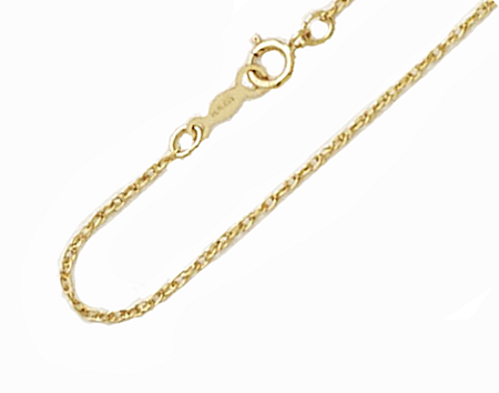 Gold Rope Chain Necklace