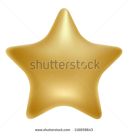 Gold Star Vector