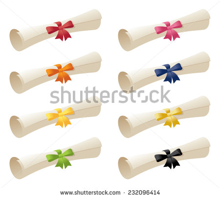 Graduation Scroll Vector