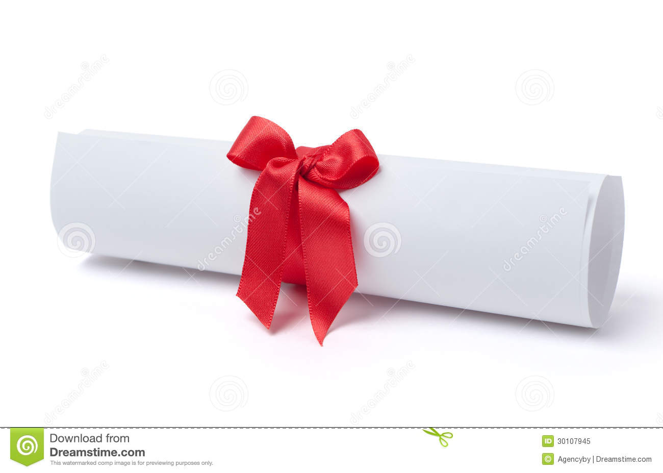 Graduation Scroll with Ribbon