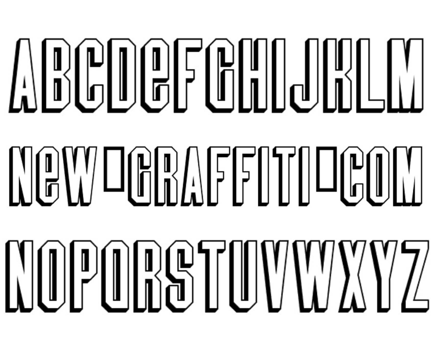 Graffiti 3D Style Fonts