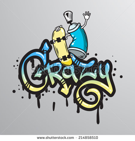 Graffiti Characters Spray Can Art