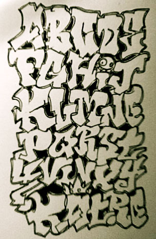 Graffiti Font Block