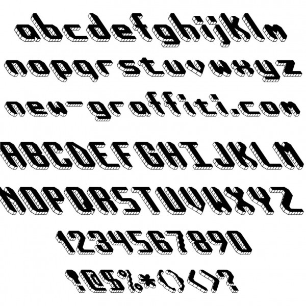 Graffiti Font Block