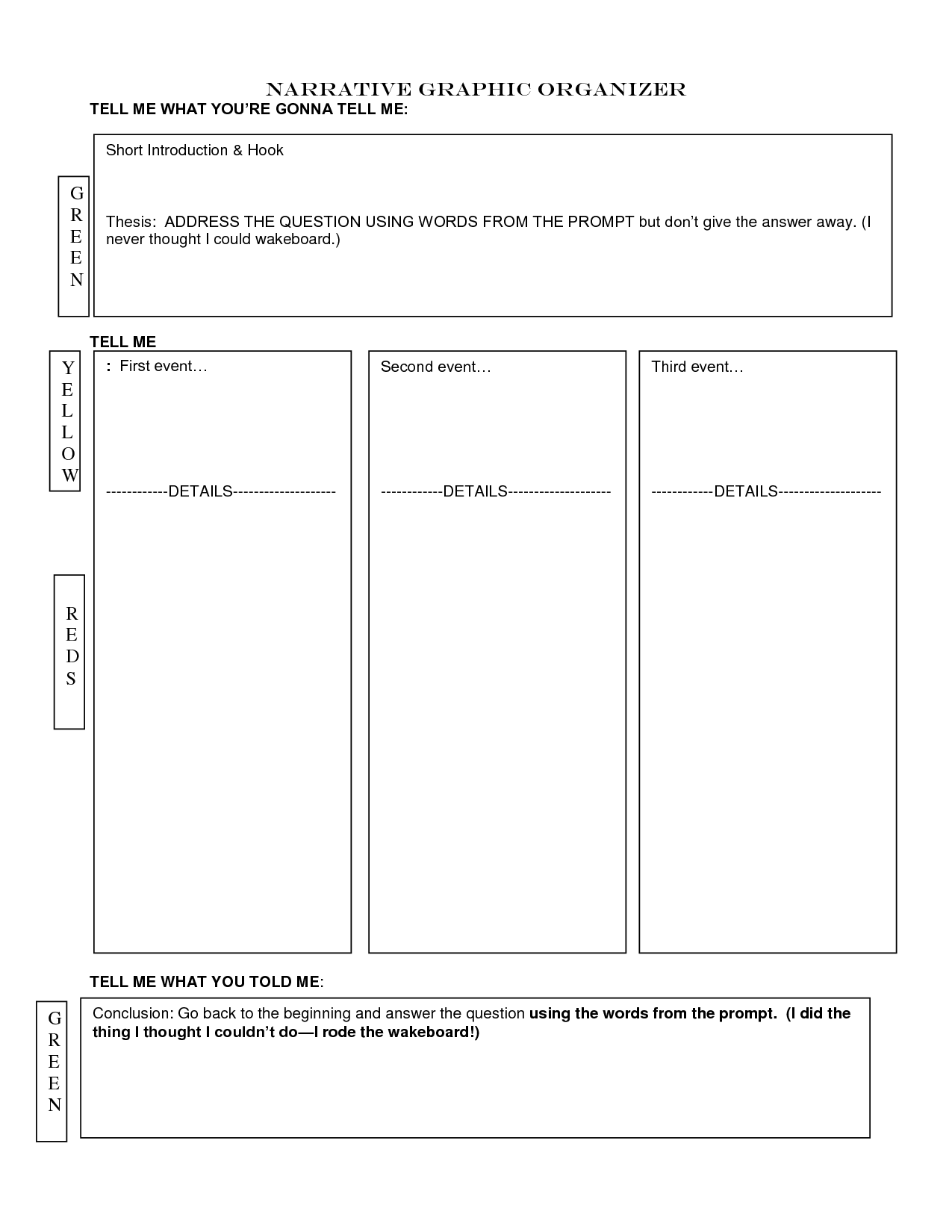 Graphic Organizer Template Graphic Organizer Template