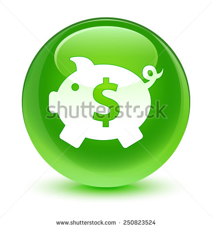 Green Dollar Sign Button Icon