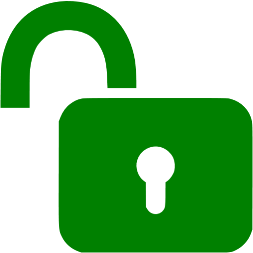 Green Lock Unlock Icon