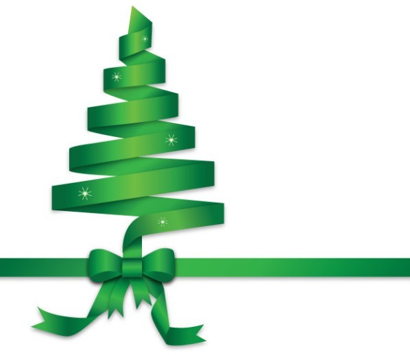 Green Ribbon Christmas Tree