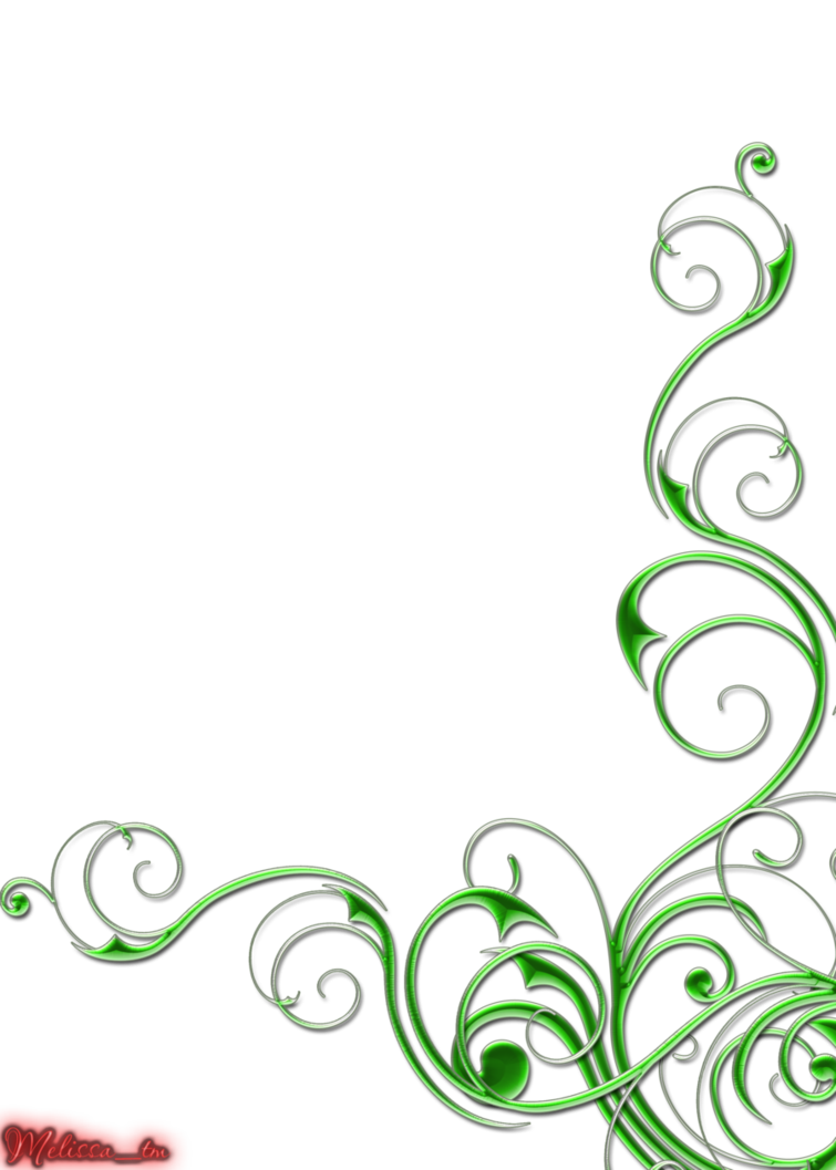 Green Swirls Clip Art