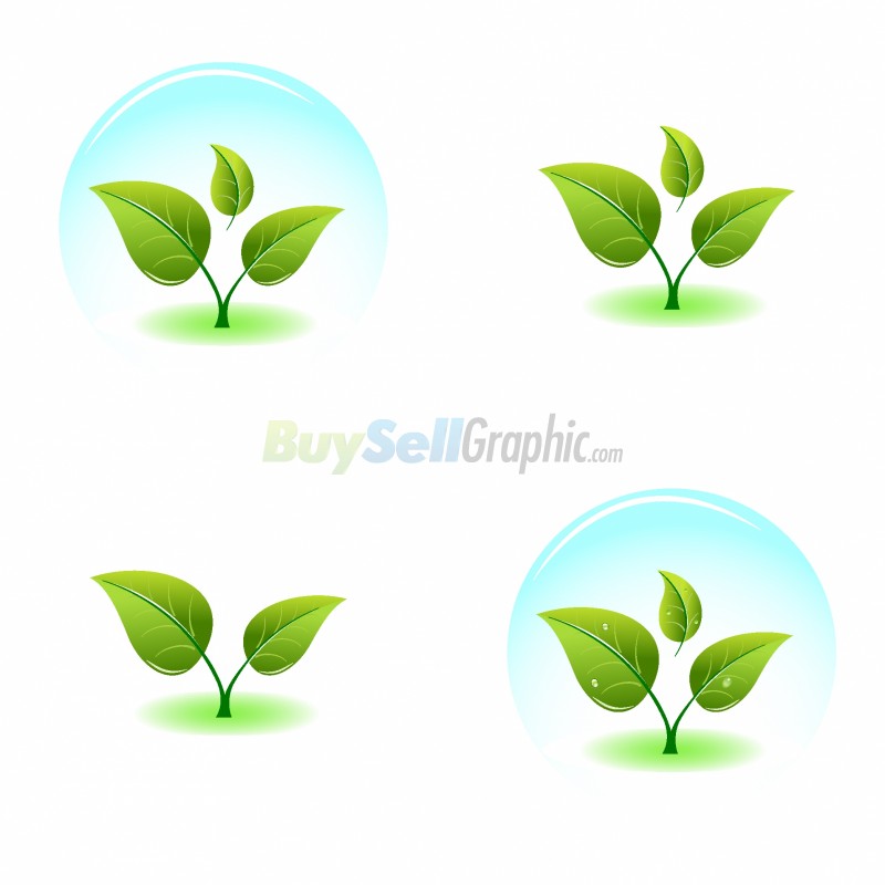 Growing Plant Vector Graphic