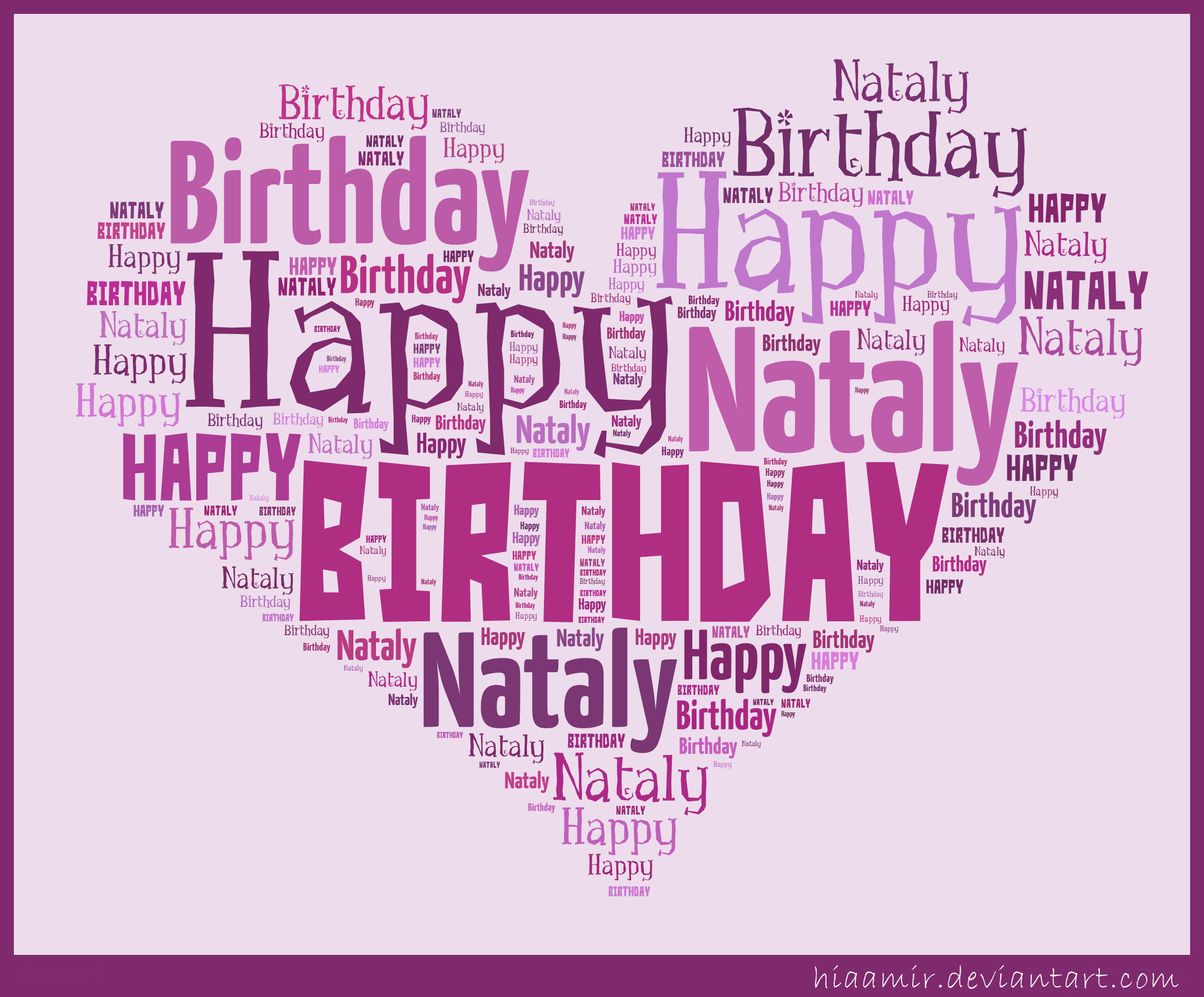 Happy Birthday Natalie