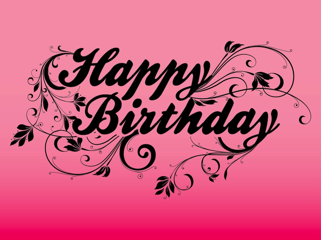 16 Happy Birthday Font Art Images