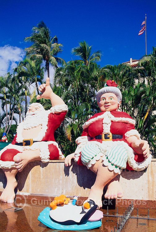 Hawaiian Christmas Santa Claus
