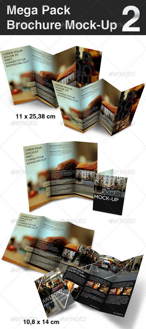 Horizontal Brochure Mockup Free