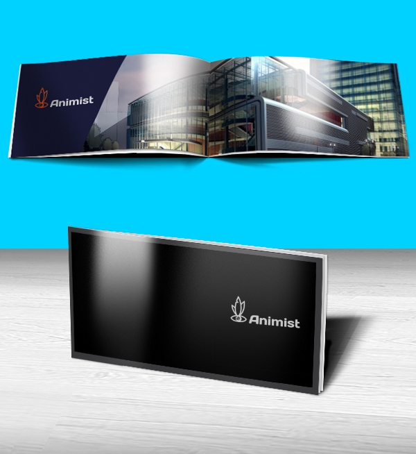 Horizontal Brochure Mockup Free