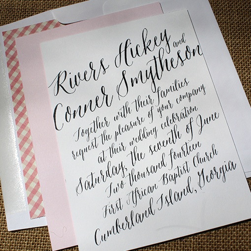 How to Calligraphy Wedding Fonts for Invitations