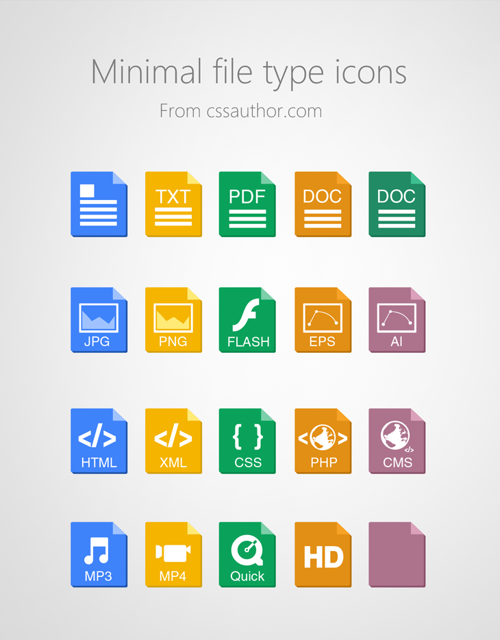 Icons File Types Documents