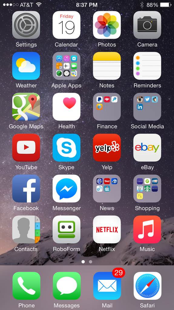 iPhone 6 Icons Plus