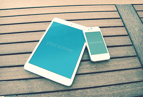 iPhone iPad PSD Mockup Free