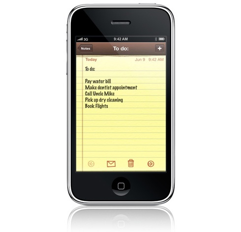 iPhone Notes App
