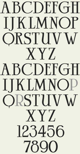Letterhead Fonts 1920s