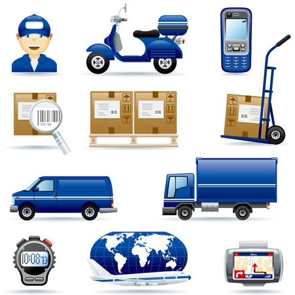 Logistics Vector Stock Icons