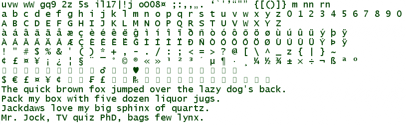 Lucida Console Font