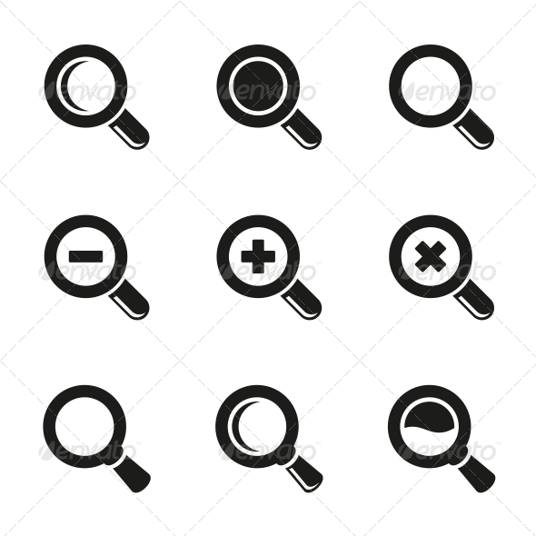 Magnifying Glass Icon Vector