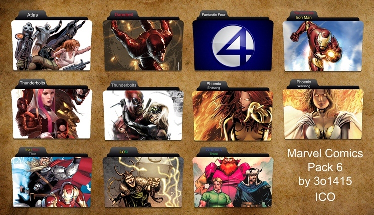 Marvel Comics Folder Icon