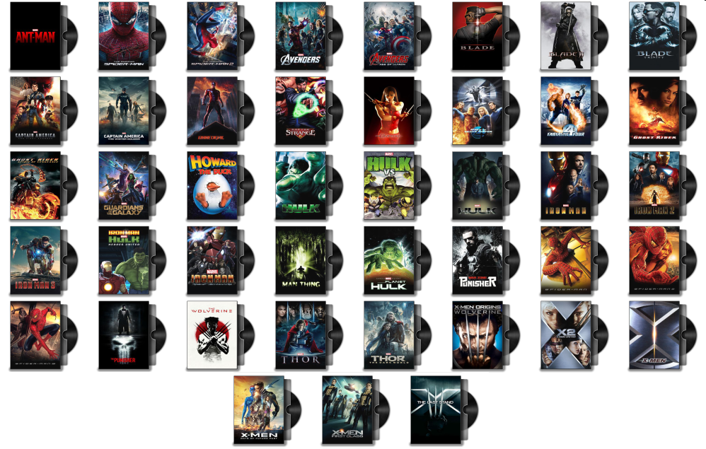 Marvel Movie Folder Icons