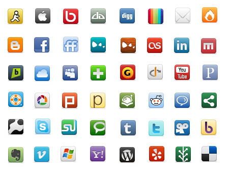 Media Social Network Icons