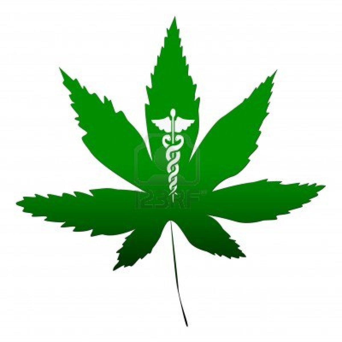 Medical Symbol Marijuana Leaf