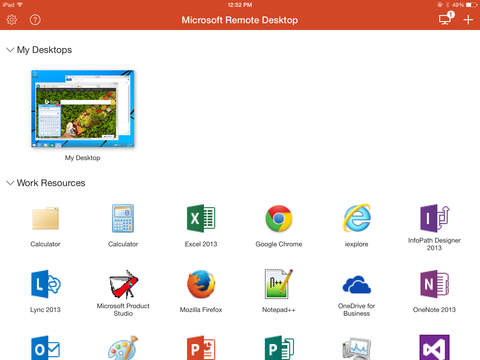 Microsoft Apple Remote Desktop App