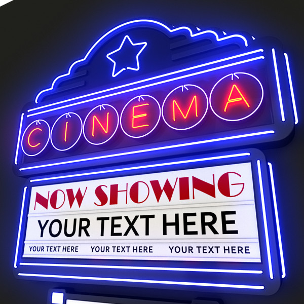 Movie Theater Marquee Sign