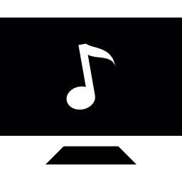 Music Notes On Computer Screen