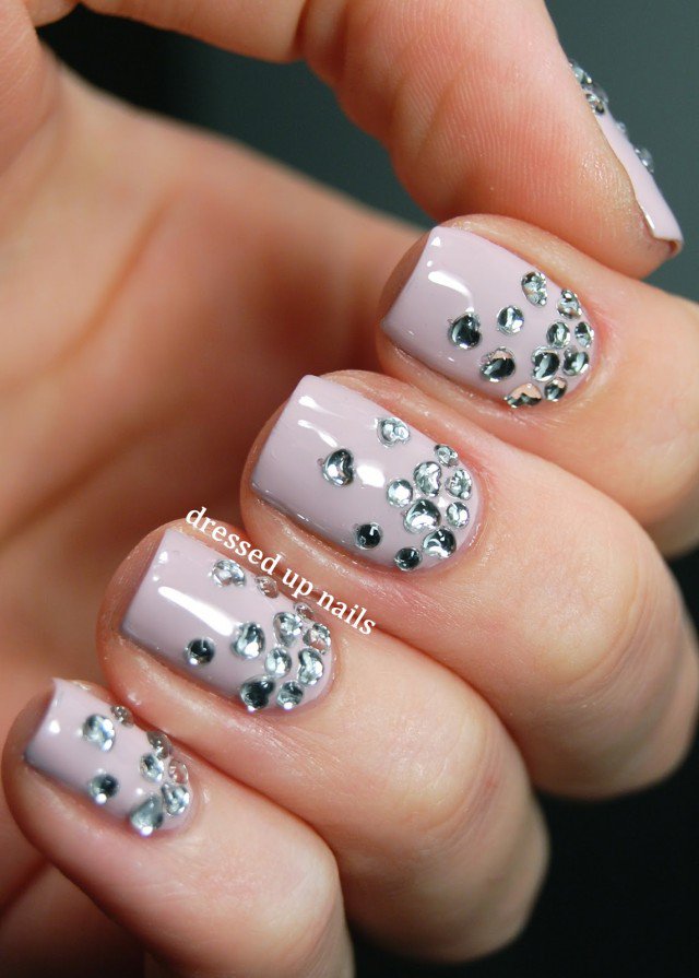 Nail Designs with Rhinestones