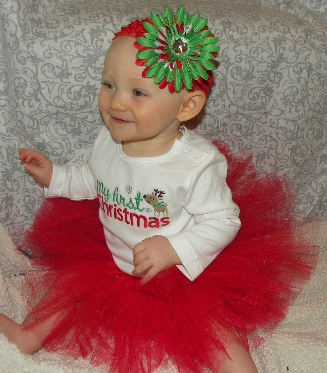 9 Baby Girl Christmas Photography Images