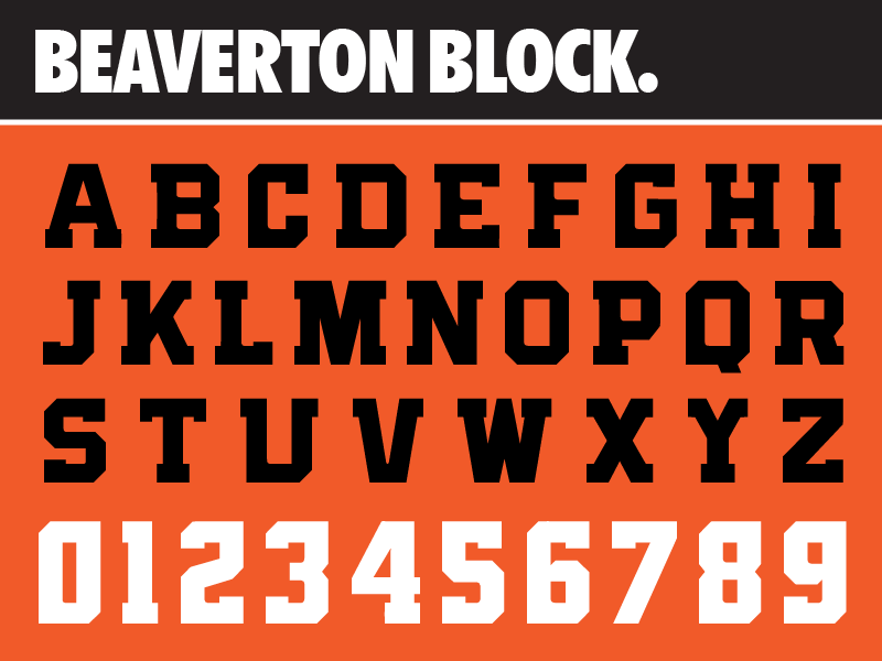 Nike Block Font