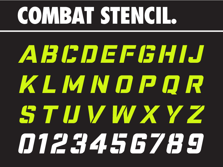 Nike Combat Font Stencil