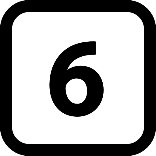 Number 6 Icon