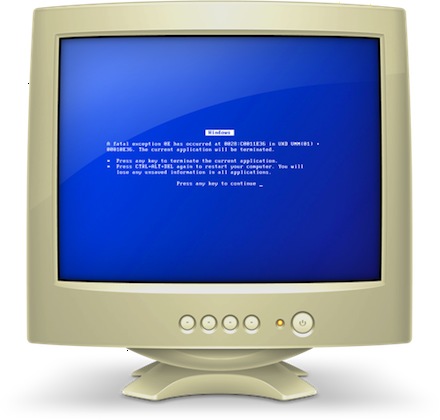 Old Windows Computer Screen