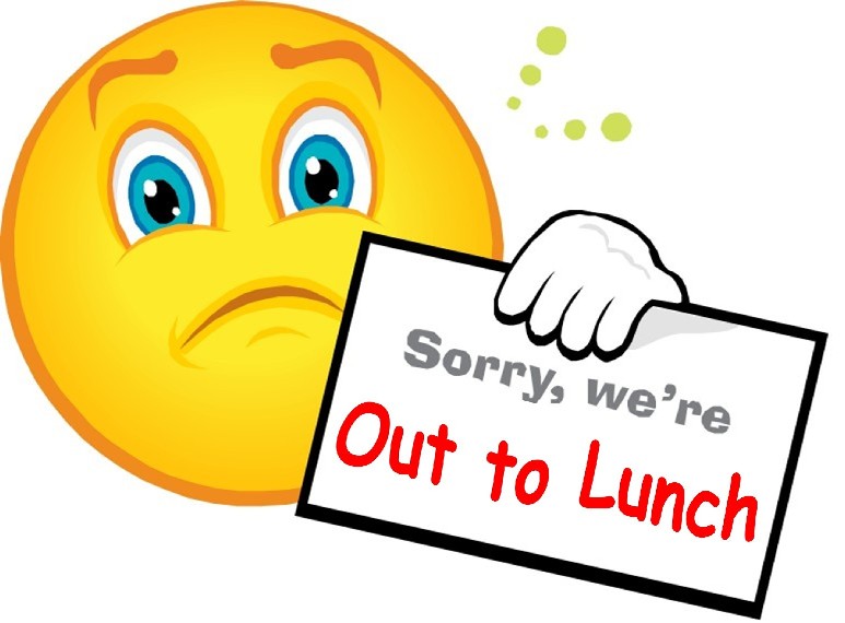 Out to Lunch Sign Clip Art