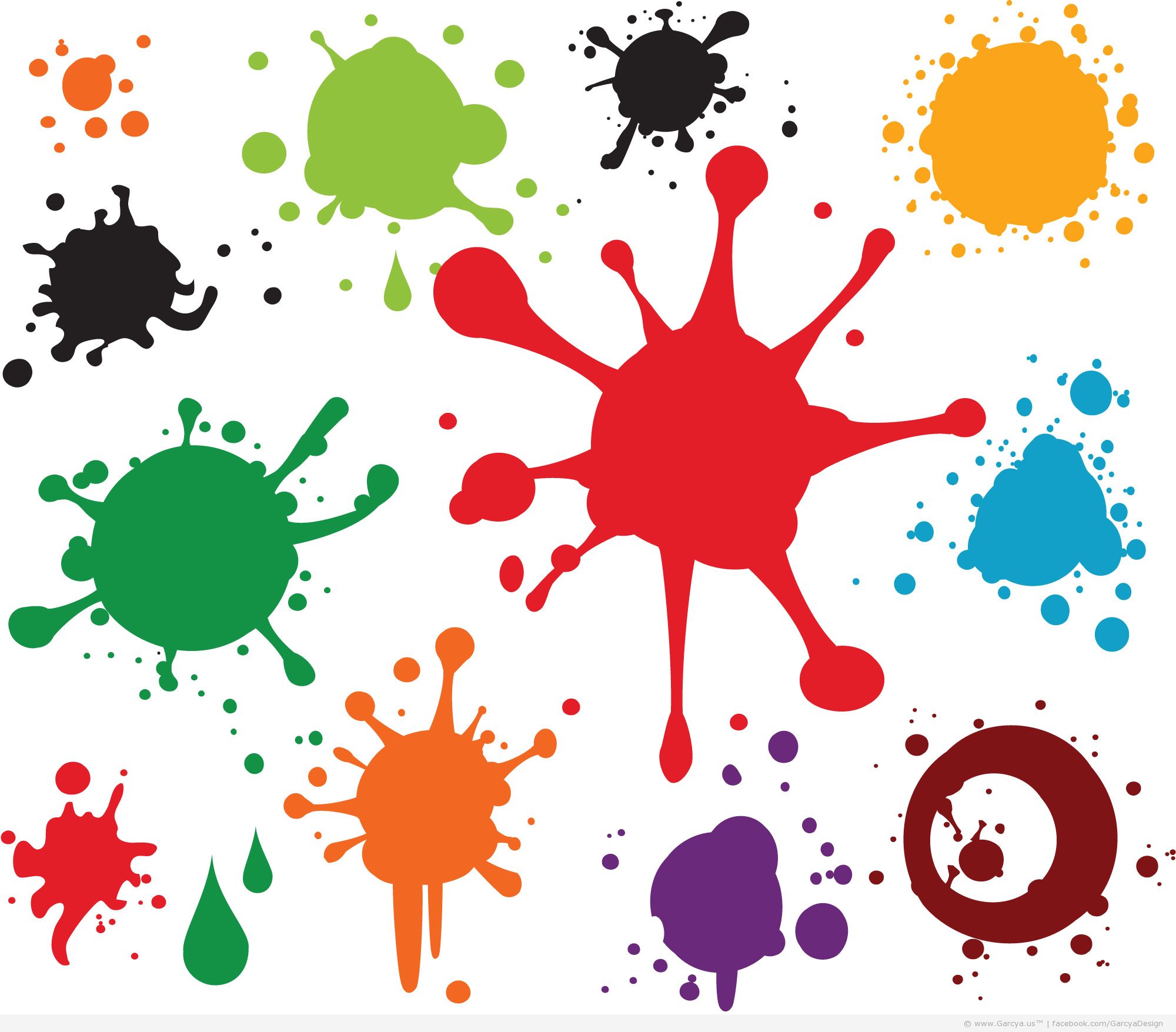 Paint Splatter Vector Free