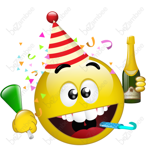 happy new year smiley face clip art - photo #39