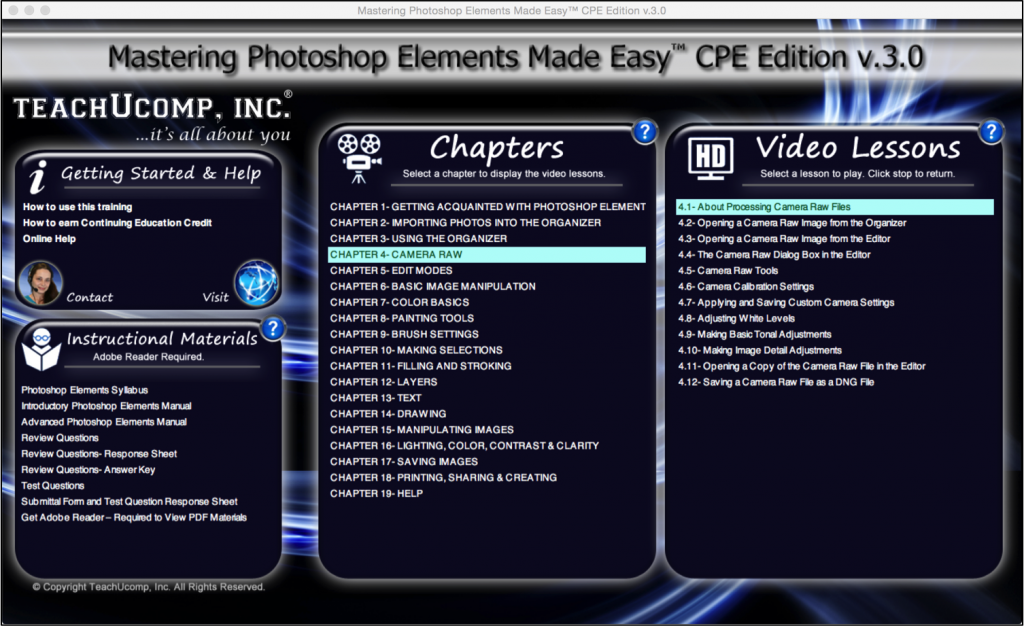 Photoshop Elements Interface 13