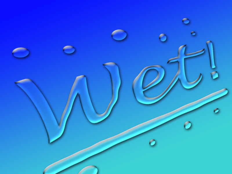 12 Wet Looking Fonts Images