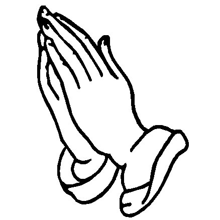 Praying Hands Symbols Clip Art