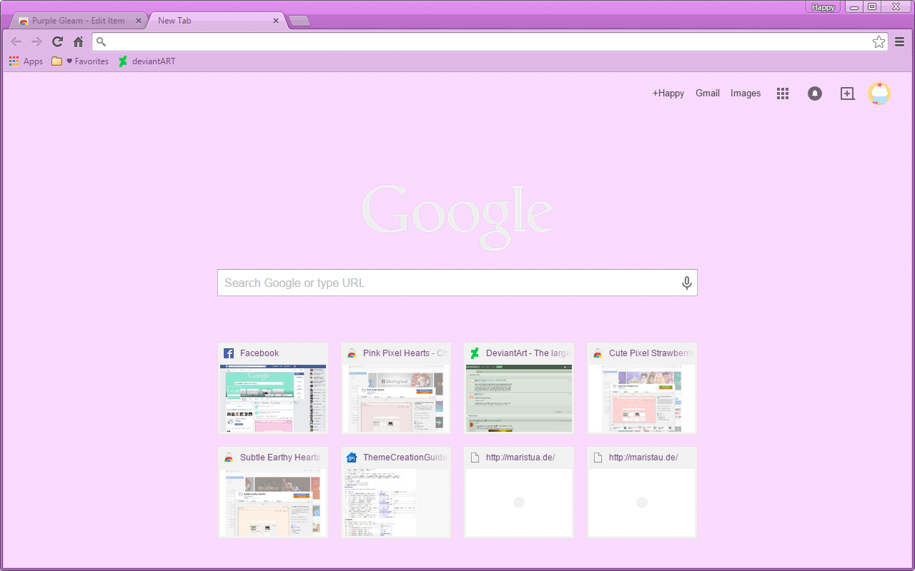 Purple Google Chrome Theme