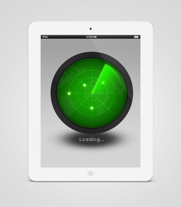 Radar Icon PSD