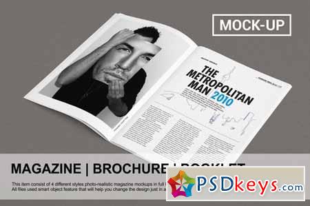 Realistic Mockups Magazine